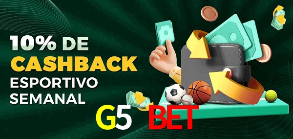 10% de bônus de cashback na G5 Bet